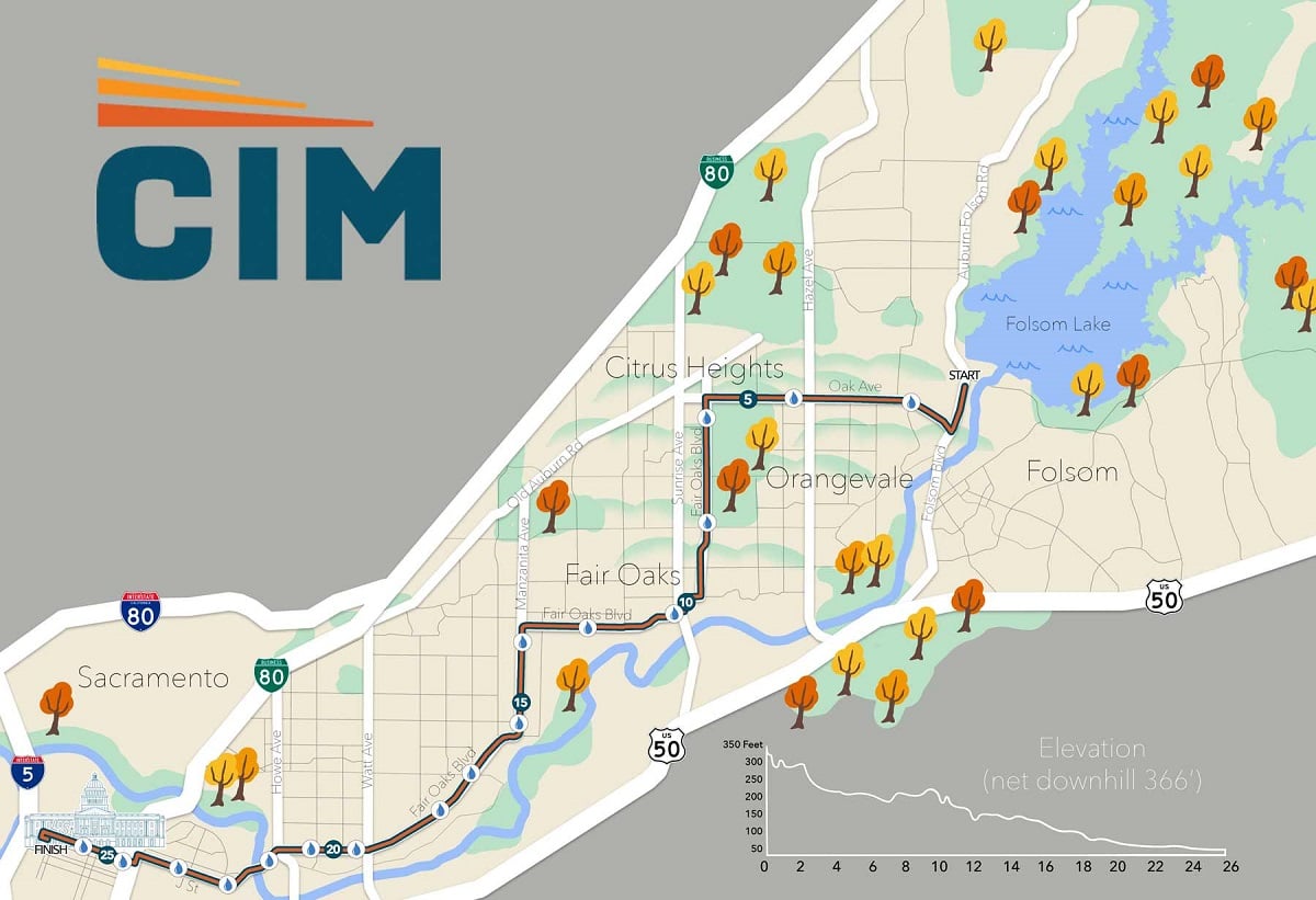 Course Map California International Marathon Watch Athletics